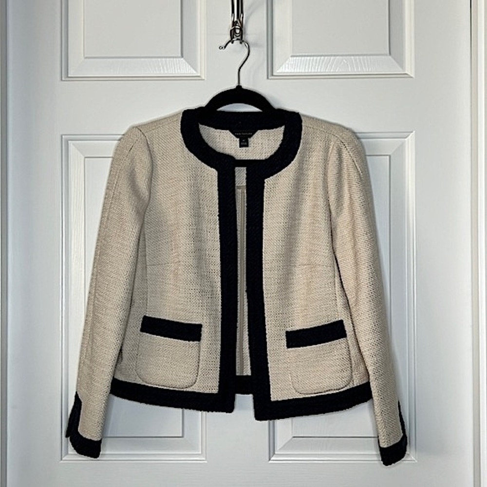 Ann Taylor Open Front Tweed Jacket - Size XS